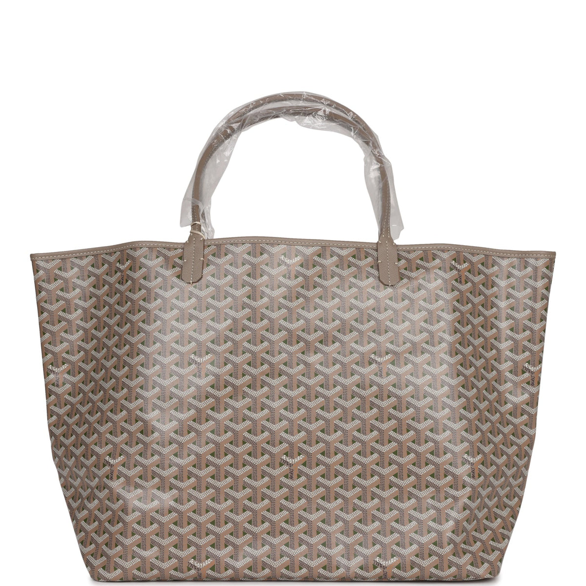 Goyard Goyardine Green St. Louis GM Tote Bag Palladium Hardware